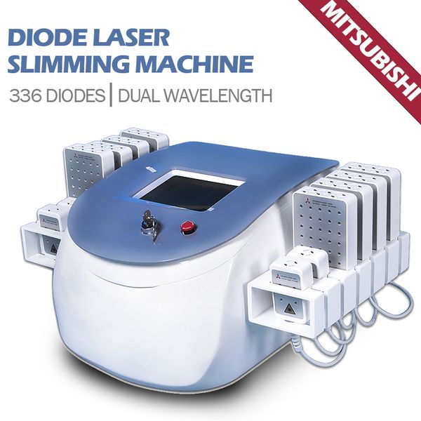 2021 Zerona Lipo Laser Máquina Laser Dual Comprimento Diodo Laser Slimming Beauty Equipment 336 Diodes Lipolaser Máquina