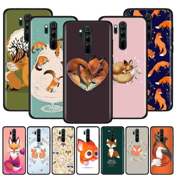 

thin cover for redmi note 9s 9 9a 9c 8t 7s 8 7 6 8a 7a 6a k20 k30 pro phone shockproof case cartoon cute fox