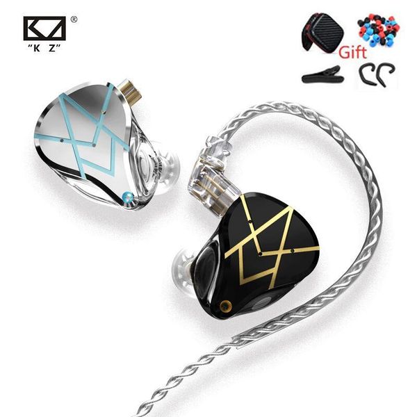 

kz asx metal earphones 20 ba units hifi bass in ear monitor balanced armature earphones noise cancelling earbuds sport headset