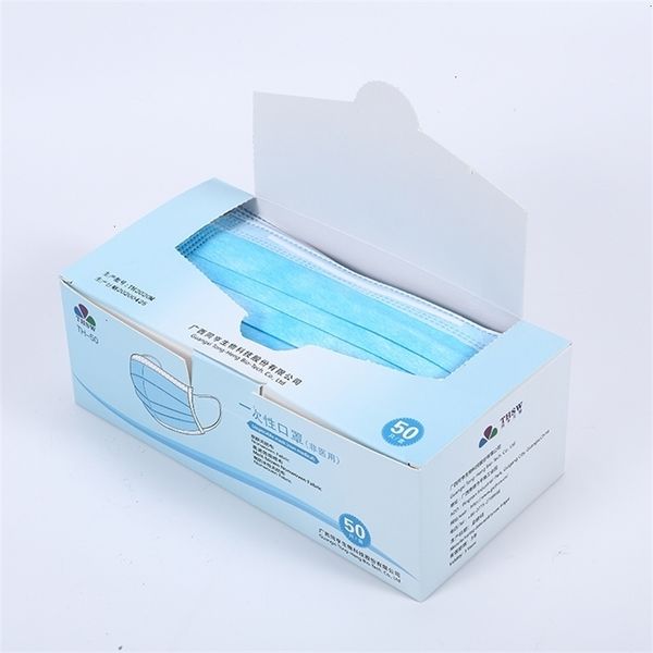 

daily fast supplier delivery china 3 ply disposable face mask 50pcs/box with comfortable earloop
