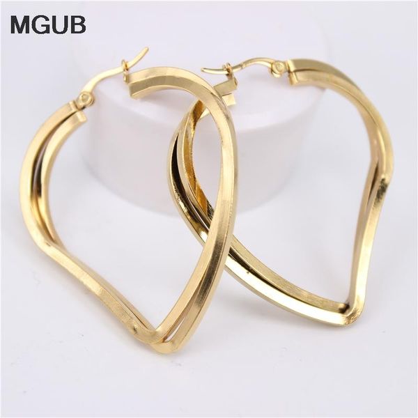 

peach-shaped gold color double classic earrings real picture display foreign trade goods excellent silver color seller lh640, Golden;silver