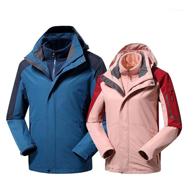 

skiing jackets 2021 ski suit men and women thick warm waterproof windproof snowboarding jacket female snow costumes coat1