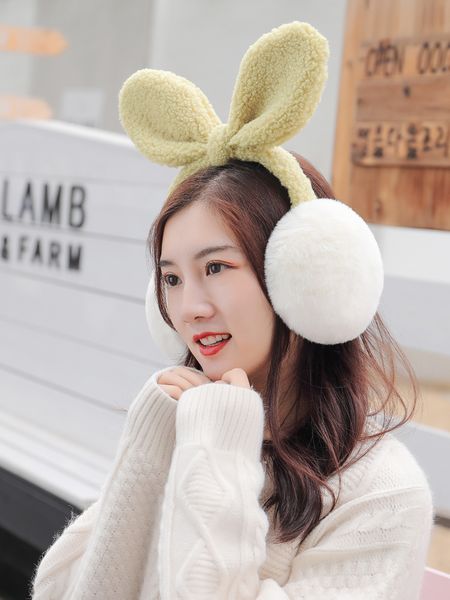 

ears rabbit lovely earmuffs winter antie girls warm folding plush protection ear cover