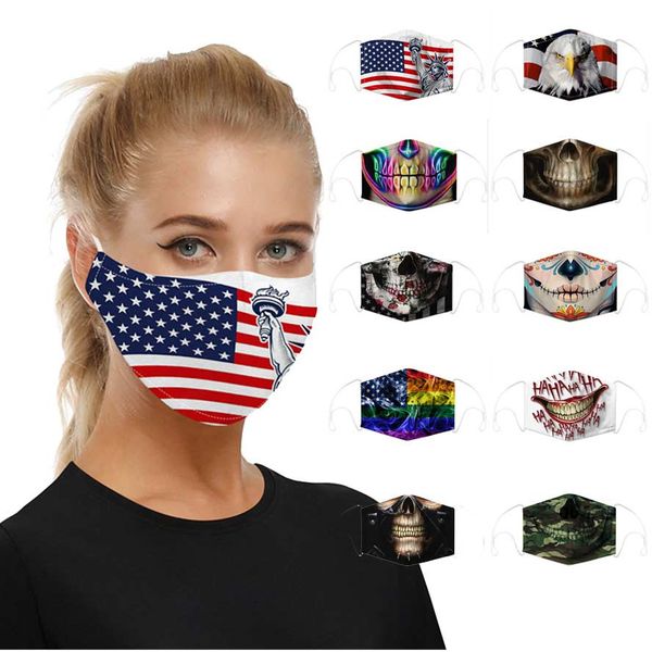 

clown mask 2021 fashion designer face masks for men women halloween christmas printed mask dustproof windproof party facemask in stock