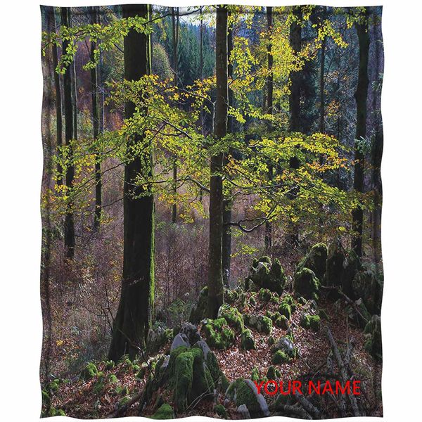 

forest fantastic blanket, natural scenery trees autumn season in woods wilderness rural growth eco p diy blanket, soft comfy breathable
