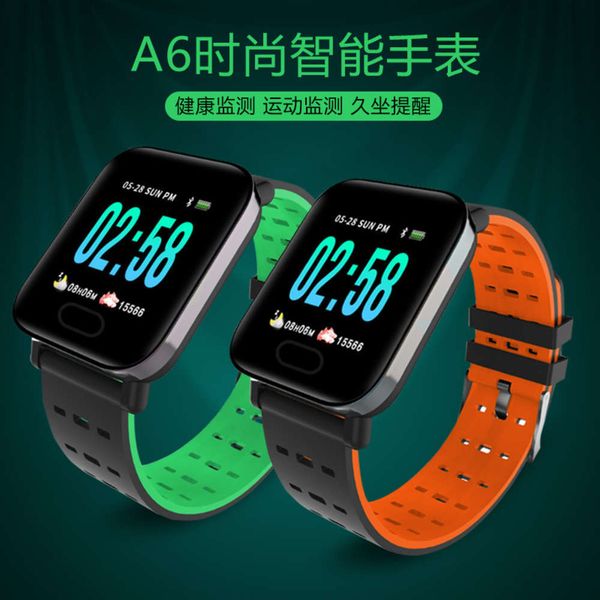 

a6 smart 1,3 large color screen heart rate and blood prsure health monitoring intelligent reminder step movement br