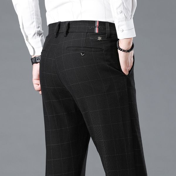 

x8chw корейские маленьких брюки осенних плед молодежные брюки тонкий покрой и trousersstraight эластичных и модные мужские брюки ygfct, Blue