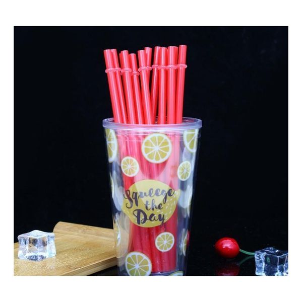 

disposable straws 260*6mm creative diy plastic party drinking straws 10.5inch reusable straws for tall skin jllvra fight2010
