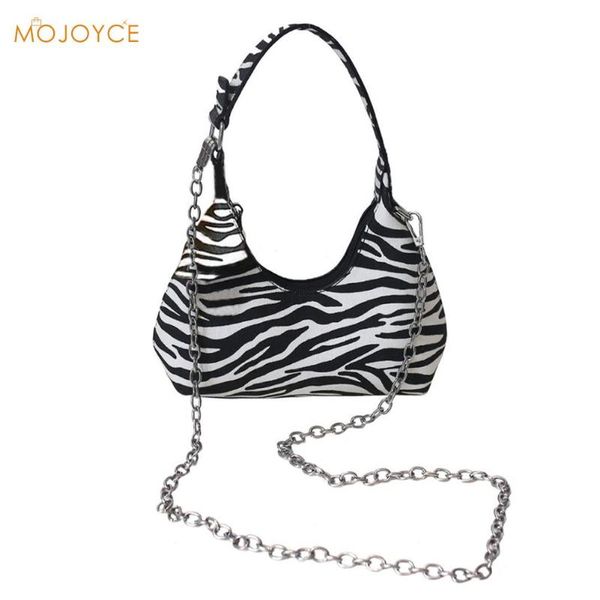 

fashion animal pattern messenger handbag women crescent chain pu leather totes shoulder crossbody bag
