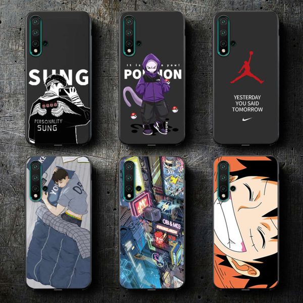 

huawei nova5pro mobile phone shell fashion brand nova5z men's personality creative limited edition anti falling silicone nove5