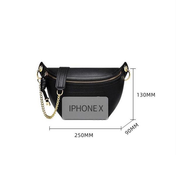 

2020 fashion new chain bag chest bag women's shoulder women's straddle waist versatile leisure messenger bags single