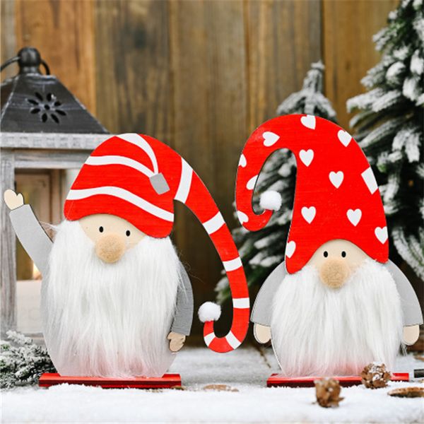 

faceless wooden elderly elf deskdiy forest navidad 2021 christmas decoration xmas new year gift natale noel