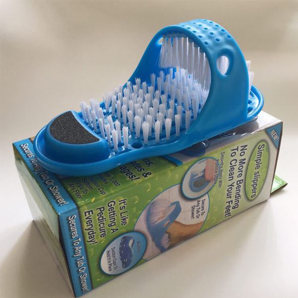 

brush slipper plastic bath shoe pumice stone foot scrubber shower brush massager slippers for feet bathroom products