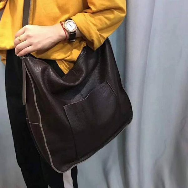 

dawobob vintage genuine leather bag shoulder bags new messenger bag lady casual handbag bolsas feminina