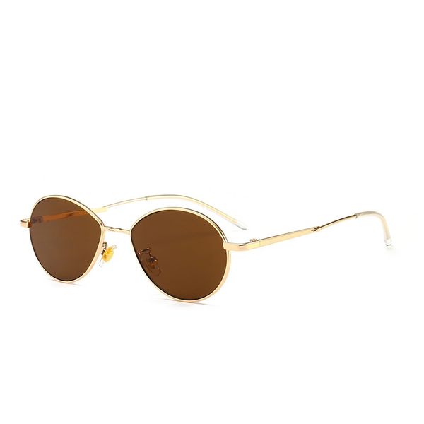 

sunglasses small frame metal one-piece women fashion eyes protect glasses vintage driving goggles uv400, White;black