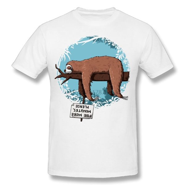 

fashion streetwear boy lazy sloth t shirt 100% cotton homme tee shirts quality camiseta sport hooded sweatshirt hoodie