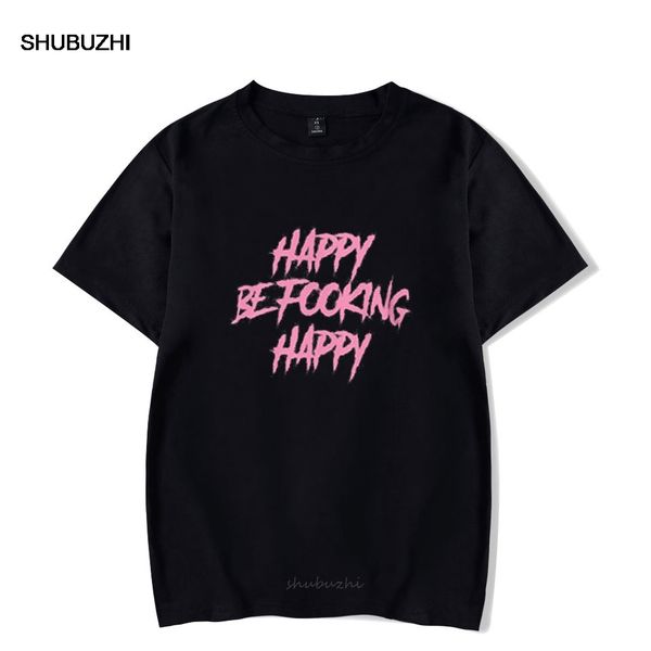 

хип-хоп yungblud быть fooking счастливы тенниска женщины / мужчины / дети tshirt лето / полиэстер harajuku тенниску печати к спортивной капю