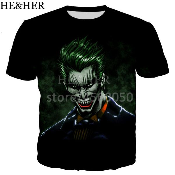 

new arrive popular movie joker most 3d print shirts horror kawaii aesthetic men clothing