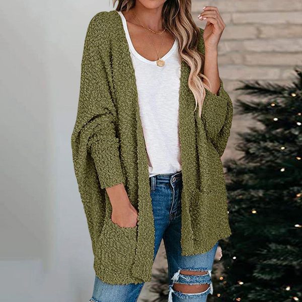 

2020 autumn korea style vintage cardigan womens casual batwing sleeve loose sweaters fuzzy knitted pink oversize femme, White;black
