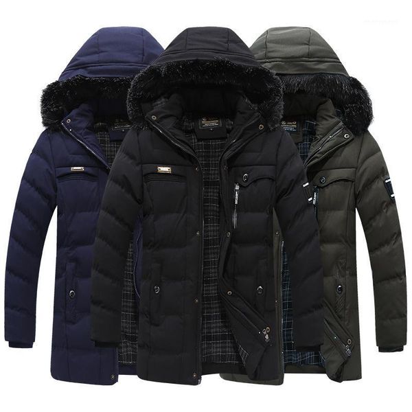 

men's down & parkas 2021 designer men's padded jacket winter men middle-aged and elderly1, Black