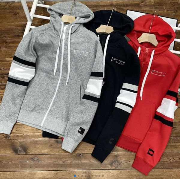 

men's tech fleece hooded sweatshirt sports jacket bv5150-657 m-xl, Black