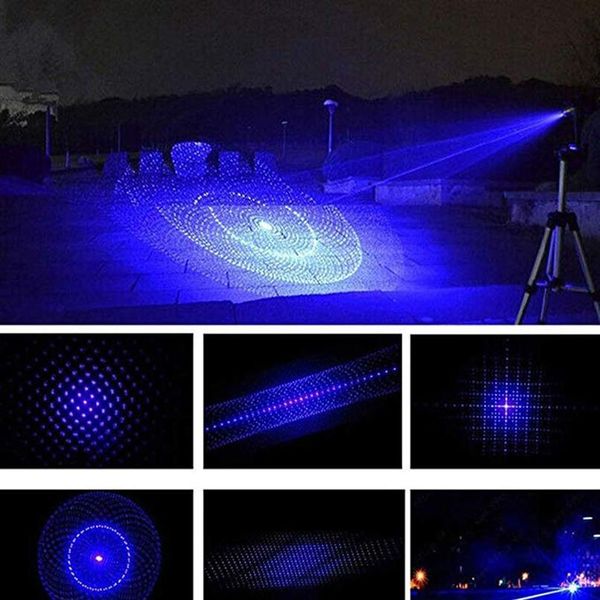 

most powerful burning blue laser 450nm focusable laser sight pointers hunting flashlight burn match candle lit c jllpkm