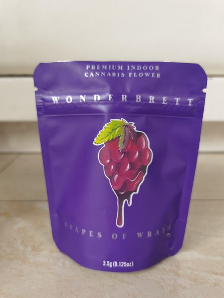 

premium grapes of wrath wonderbrett black orchid heat sealable mylar bag 10x12.4cm empty bag local edibles packaging mylar bags wmtlag