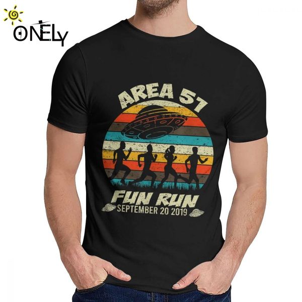 

sport classic round neck fun run 2019 ufo alien area 51 t shirt new arrival men soft slim t shirt design for unisex