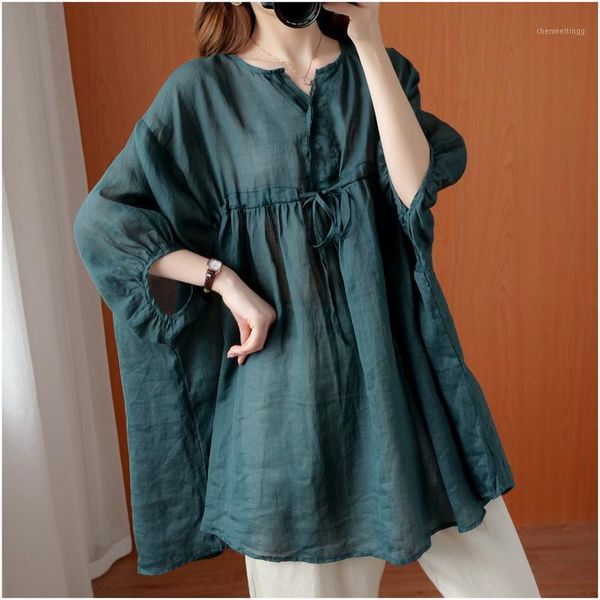 

zanzea promotion blouse new 2020 solid plus size women's shirts lace up pleated 1, White
