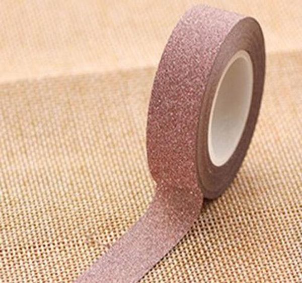 

new arrival adhesive silver golden glitter washi tape scrapbooking christmas party kawaii cute decorative paper craf wmtuos xhlight
