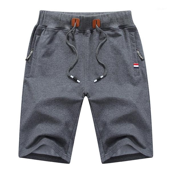 

men's shorts 2021 solid 5xl summer mens beach cotton casual male homme brand clothing knitting1, White;black