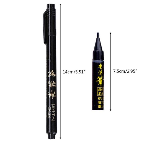 

1/4/6/9pcs chinese japanese calligraphy brush pen markers art writing painting r2ja