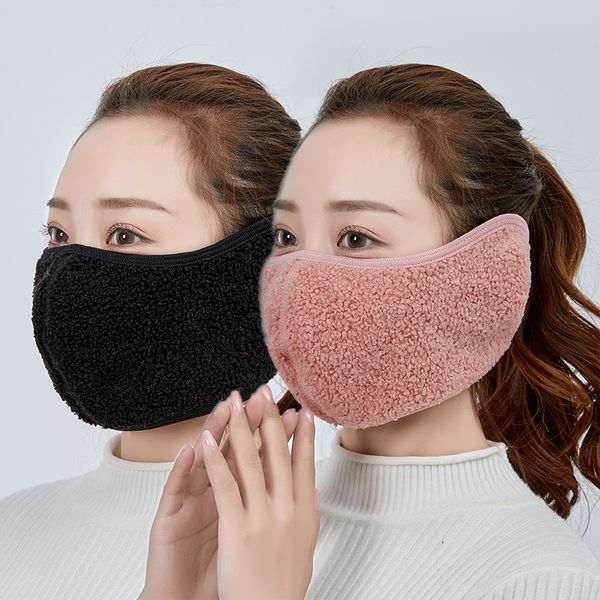 

winter thermal mask earmuff one body, men women thickened windproof ear riding face protection, cold protection and