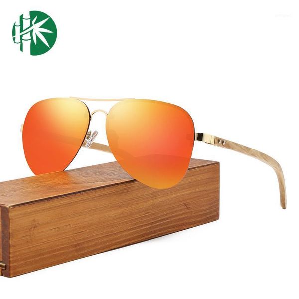 

sunglasses crshr design women/men 2021 pilce vintage polarized wooden sun glasses pilot shades male goggle uv400 gaas de sol1, White;black