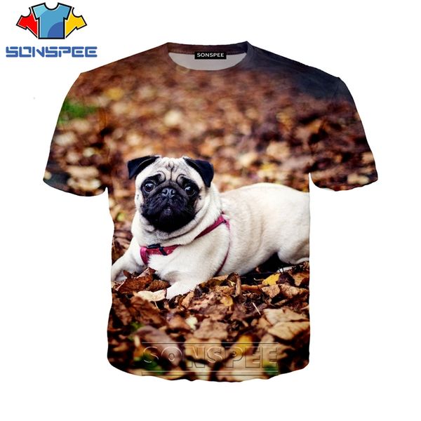 

animal pug dog brand 3d print shirts anime kawaii hentai men clothing