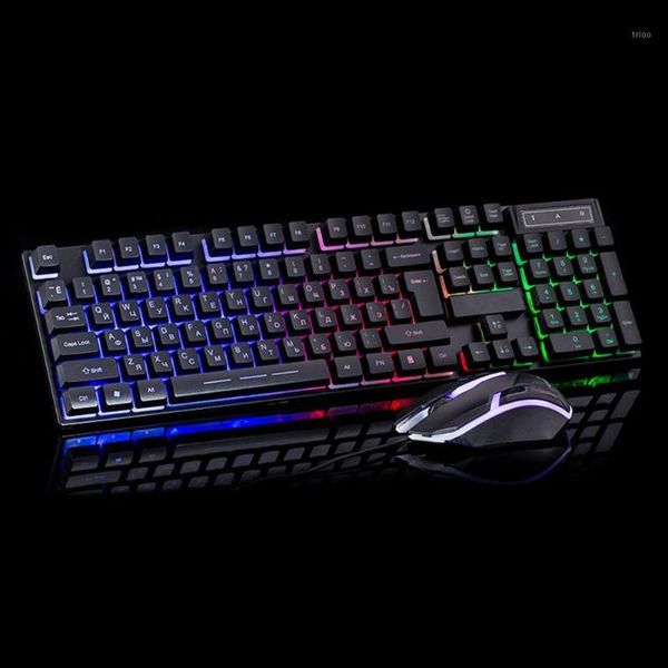 

keyboard mouse combos usb wired backlight gaming mechanical set computer accessory1