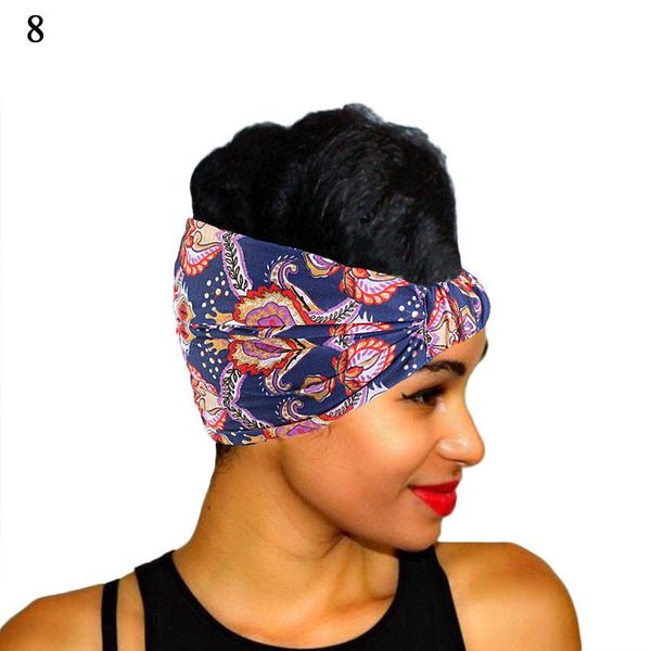 

bohemia cotton stretch hair ribbon girl wide headbands women floral print headpiece turban wide-brimmed bandage hairband q wmtofr