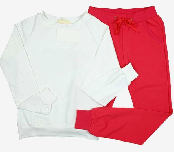 Set di vestiti da donna Tute sportive Set da 2 pezzi Tuta sportiva da donna da jogging Nuovo autunno Studentessa da donna Tute da jogging Cute WE