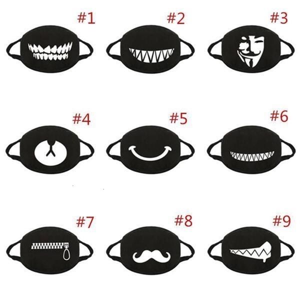 

personality black anti mask dust autumn mouth-muffle winter cotton cycling face masks