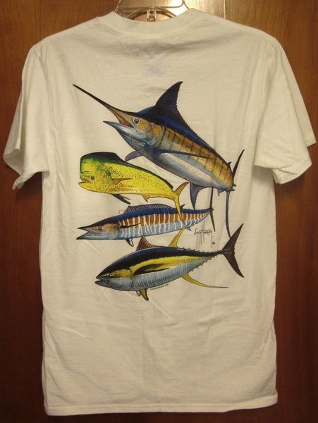 

guy harvey small t shirt fishing sailfish tee swordfish wahoo w mahi mahi sport hooded sweatshirt hoodie