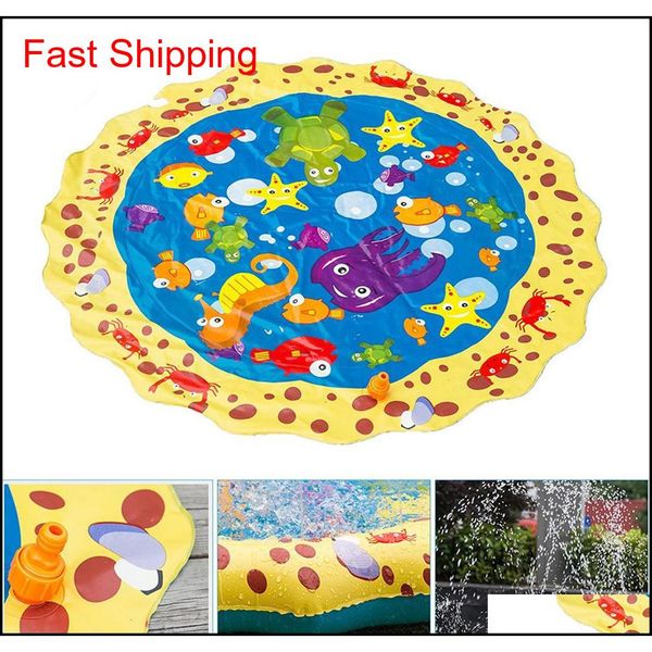 

kids play mats outdoor inflatable sprinkler pads water fun spray mat splash water mats toddler ba qylhtk yh_pack