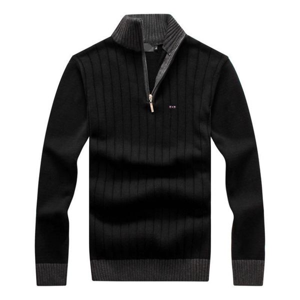 

park business pulls casual knitted pullover eden male autumn winter new cotton slim sweater mens black gray blue 723, White;black