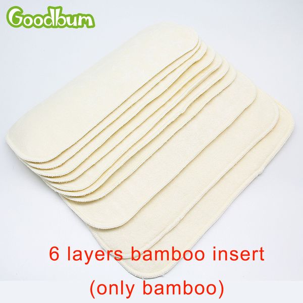 

goodbum 6 layers reusable bamboo fiber diaper insert (only bamboo fiber) q1116
