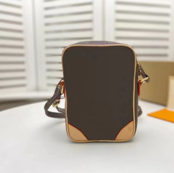 

2022leather shoulder bag men's fashion reporter camera bag handbag and women's medieval oblique cross phone bag