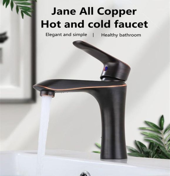 

all copper basin faucet and cold basin washbasin faucet shampoo home toilet1