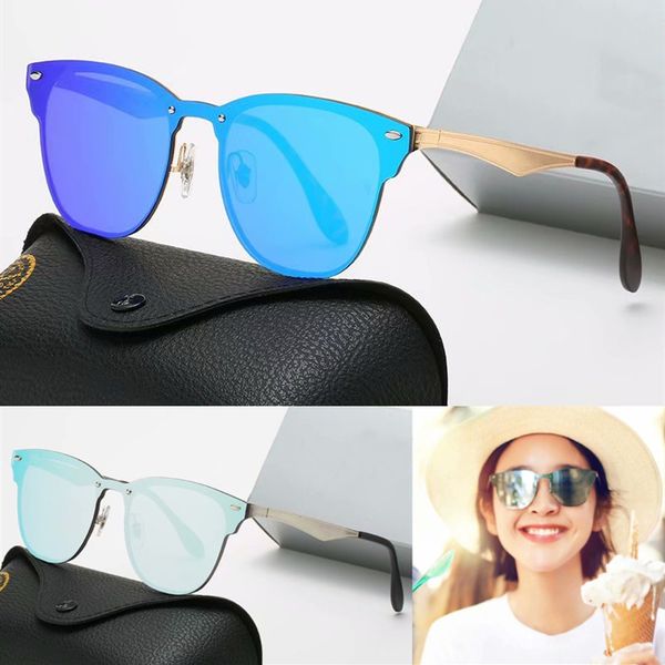 

brand design sunglasses vintage men women pilot sun glasses uv400 eyewear metal frame polaroid glass lens with case and box, White;black
