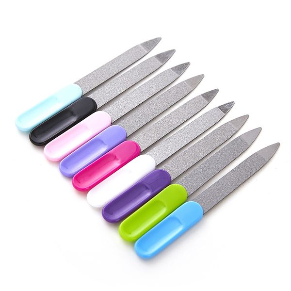

stainless steel nail files manicure device nail file buffer cuticle cleaner nail art decorations pro tool