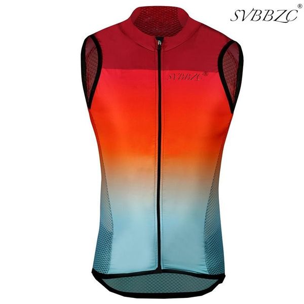 

motocycle racing clothing men windproof vest gradient color cycling sleeveless bike bicycle lightweight ropa ciclismo1, Black