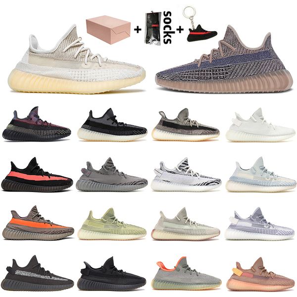 

2021 with box natural fade ash blue womens mens running shoes big size 13 asriel israfil cinder static reflective mens trainers sneakers, White;red