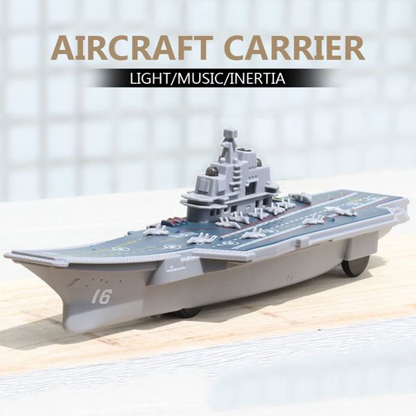 

music light toy military ship 2020 new toys children's gift aircraft carrier model